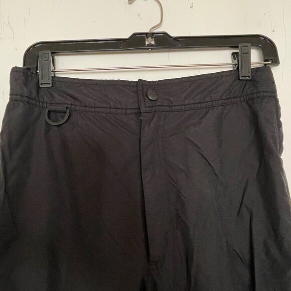 Rawik Black Snow Pants With Elastic Waist & Zipper Pockets Unisex Medium - Picture 2 of 6